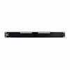 042-376/12 Vertical Cable Cat6 12 Port 110 IDC 19" 1U Rack Mountable Patch Panel
