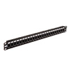 042-381/U6A/24 Vertical Cable Cat6A Unshielded 24 Port 110 IDC Type 19" 1U Rack Mountable Patch Panel