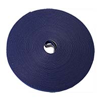 045-V12/75BL Vertical Cable 1/2" Wide Velcro Tie Wrap - 75' Roll - Blue