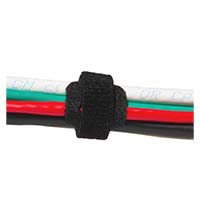 045-V12/8BK Vertical Cable 1/2" Wide Velcro Tie Wrap - 8" Length - Black - 50 Pack