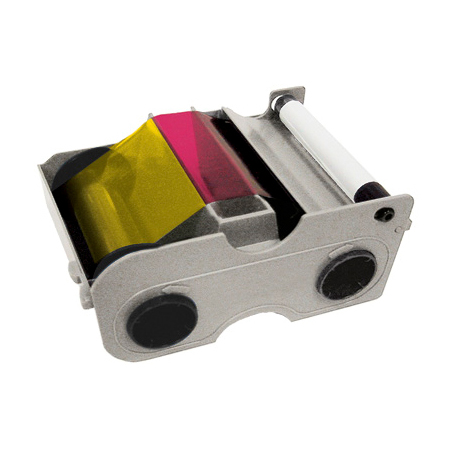 045100 HID Fargo YMCKO Cartridge w/ Cleaning Roller - Full-Color Ribbon - 250 Images