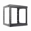 047-WSM-0926 Vertical Cable 9U Wall Mount Open Frame Rack â€“ Front Swing Out