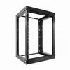 047-WSM-1626 Vertical Cable 16U Wall Mount Open Frame Rack â€“ Front Swing Out