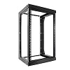 047-WSM-2026 Vertical Cable 20U Wall Mount Open Frame Rack â€“ Front Swing Out