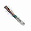057-481/S/P/WH Vertical Cable 24 AWG 4 Shielded Twisted Pair Solid Bare Copper CMP Plenum Cat5e Cable - 1000' Pull Box - White