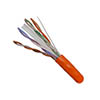 060-2395/OR Vertical Cable HDBT 23 AWG 4 Unshielded Twisted Pair Solid Bare Copper CMR Non-Plenum Cat6 Cable - 1000' Pull Box - Orange