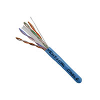 060-488/BL Vertical Cable HDBT 23 AWG 4 Unshielded Twisted Pair Solid Bare Copper CMR Non-Plenum Cat6 Cable - 1000' Pull Box - Blue