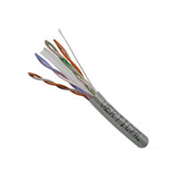 060-490/GY Vertical Cable HDBT 23 AWG 4 Unshielded Twisted Pair Solid Bare Copper CMR Non-Plenum Cat6 Cable - 1000' Pull Box - Gray