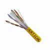 060-494/YL Vertical Cable HDBT 23 AWG 4 Unshielded Twisted Pair Solid Bare Copper CMR Non-Plenum Cat6 Cable - 1000' Pull Box - Yellow
