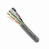 064-688/A/GY Vertical Cable 23 AWG 4 Unshielded Twisted Pair Solid Bare Copper CMR Non-Plenum Cat6A Cable - 1000' Spool - Gray
