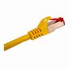 076-1036/3YL Vertical Cable 26 AWG 4 Shielded Twisted Pair Stranded Bare Copper CM Non-Plenum Cat6A - 3ft Patch Cord - Yellow