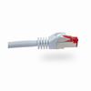 076-1044/5WH Vertical Cable 26 AWG 4 Shielded Twisted Pair Stranded Bare Copper CM Non-Plenum Cat6A - 5ft Patch Cord - White