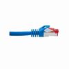 076-1047/7BL Vertical Cable 26 AWG 4 Shielded Twisted Pair Stranded Bare Copper CM Non-Plenum Cat6A - 7ft Patch Cord - Blue