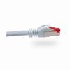 076-1062/10WH Vertical Cable 26 AWG 4 Shielded Twisted Pair Stranded Bare Copper CM Non-Plenum Cat6A - 10ft Patch Cord - White