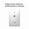 084-3-AL GRI Plastic Surface Mount - All Weather Remote Button, Stainless Steel Screws - Almond