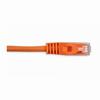092-583/1OR Vertical Cable 24 AWG 4 Unshielded Twisted Pair Stranded Bare Copper CM Non-Plenum Cat5e Cable - 1ft Patch Cord - Orange