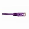092-584/1PR Vertical Cable 24 AWG 4 Unshielded Twisted Pair Stranded Bare Copper CM Non-Plenum Cat5e Cable - 1ft Patch Cord - Purple