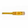 092-587/1YL Vertical Cable 24 AWG 4 Unshielded Twisted Pair Stranded Bare Copper CM Non-Plenum Cat5e Cable - 1ft Patch Cord - Yellow