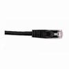 092-588/2BK Vertical Cable 24 AWG 4 Unshielded Twisted Pair Stranded Bare Copper CM Non-Plenum Cat5e Cable - 2ft Patch Cord - Black