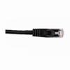 092-633/14BK Vertical Cable 24 AWG 4 Unshielded Twisted Pair Stranded Bare Copper CM Non-Plenum Cat5e Cable - 14ft Patch Cord - Black