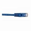 092-634/14BL Vertical Cable 24 AWG 4 Unshielded Twisted Pair Stranded Bare Copper CM Non-Plenum Cat5e Cable - 14ft Patch Cord - Blue