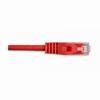 092-639/14RD Vertical Cable 24 AWG 4 Unshielded Twisted Pair Stranded Bare Copper CM Non-Plenum Cat5e Cable - 14ft Patch Cord - Red
