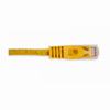092-641/14YL Vertical Cable 24 AWG 4 Unshielded Twisted Pair Stranded Bare Copper CM Non-Plenum Cat5e Cable - 14ft Patch Cord - Yellow
