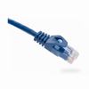 094-814/3BL Vertical Cable 24 AWG 4 Unshielded Twisted Pair Stranded Bare Copper CM Non-Plenum Cat6 Cable - 3ft Patch Cord - Blue