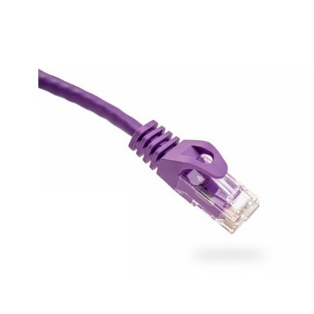 094-818/3PR Vertical Cable 24 AWG 4 Unshielded Twisted Pair Stranded Bare Copper CM Non-Plenum Cat6 Cable - 3ft Patch Cord - Purple