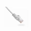 094-820/3WH Vertical Cable 24 AWG 4 Unshielded Twisted Pair Stranded Bare Copper CM Non-Plenum Cat6 Cable - 3ft Patch Cord - White