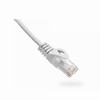 094-829/5WH Vertical Cable 24 AWG 4 Unshielded Twisted Pair Stranded Bare Copper CM Non-Plenum Cat6 Cable - 5ft Patch Cord - White