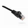 094-849/14BK Vertical Cable 24 AWG 4 Unshielded Twisted Pair Stranded Bare Copper CM Non-Plenum Cat6 Cable - 14ft Patch Cord - Black