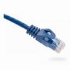 094-850/14BL Vertical Cable 24 AWG 4 Unshielded Twisted Pair Stranded Bare Copper CM Non-Plenum Cat6 Cable - 14ft Patch Cord - Blue