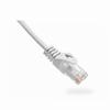 094-856/14WH Vertical Cable 24 AWG 4 Unshielded Twisted Pair Stranded Bare Copper CM Non-Plenum Cat6 Cable - 14ft Patch Cord - White