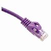 Show product details for 094-899/100PR Vertical Cable 24 AWG 4 Unshielded Twisted Pair Stranded Bare Copper CM Non-Plenum Cat6 Cable 100ft Patch Cord - Purple