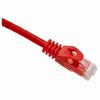 094-900/100RD Vertical Cable 24 AWG 4 Unshielded Twisted Pair Stranded Bare Copper CM Non-Plenum Cat6 Cable 100ft Patch Cord - Red