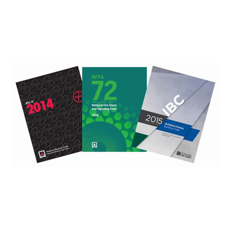 095-CODE-20 NTC Code Book Bundle with NFPA 72 (2016 Edition), NFPA 70 (2014 Edition) and IBC (2015 Edition)