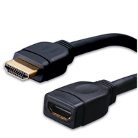 120506 Vanco High Speed HDMI Male to Female Cable with Ethernet 6ft