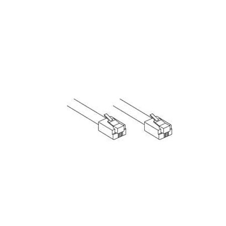 130069 Vanco Cord Line Modular Thin 4C 15 ft Ivory