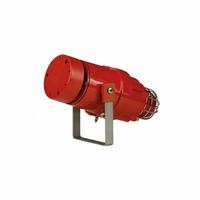 1430584 Potter E2 D1xC1X10R 110dB(A) Radial Alarm & 10 Joule Xenon Strobe 24VDC - Red Enclosure - Clear Lens