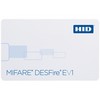1450CNGGNN-100 HID 1450 MIFARE DESFire EV1 Card 1450 Standard PVC 8K Bytes MIFARE DESFire EV1 Non-Programmed (13.56MHz) Plain White with Gloss Finish Front Plain White with Gloss Finish Back No Printed Card Numbering No Slot Punch - 100 Pack