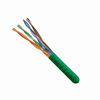 156-202/P/GR Vertical Cable 24 AWG 4 Unshielded Twisted Pair Solid Bare Copper CMP Plenum Cat5e Cable - 1000' Pull Box - Green