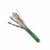 161-103/GR Vertical Cable 23 AWG 4 Unshielded Twisted Pair Solid Bare Copper CMR Non-Plenum Cat6 Cable - 1000' Pull Box - Green