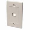 162654 Intellinet Wall Plate Flush Mount - 1 Outlet - Ivory