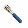 168-301/S/P/BL Vertical Cable 23 AWG 4 Shielded Twisted Pair Solid Bare Copper CMP Plenum Cat6 Cable - 1000' Wooden Spool - Blue