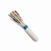 168-308/S/P/WH Vertical Cable 23 AWG 4 Shielded Twisted Pair Solid Bare Copper CMP Plenum Cat6 Cable - 1000' Wooden Spool - White