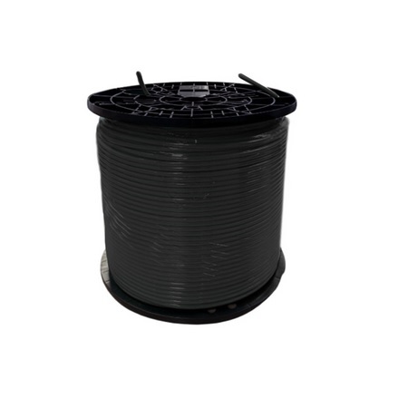 176-300/A/P/BK Vertical Cable 23 AWG 4 Unshielded Twisted Pair Solid Bare Copper CMP-LP Plenum Cat6A Cable - 1000' Spool - Black