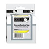 18116 DYMO Rhino 3/8" Non Adhesive Tag-Yellow - DISCONTINUED