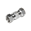 18307C Platinum Tools Adapter Splice Coax - F Male/F Male - 2 Pack