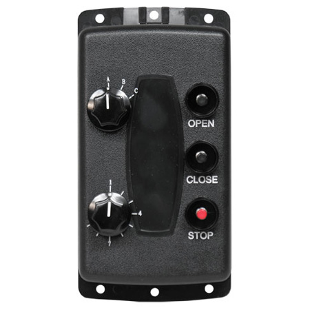 [DISCONTINUED] 190-107475 Linear 3-Button 27-Door Open-Close-Stop Stationary Transmitter